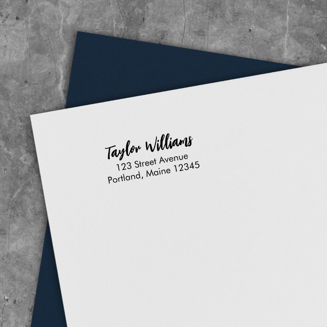 Sello Automático Dirección de devolución de nombre de guión de pinc (Subido por el creador)