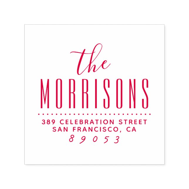 Sello Automático Dirección de devolución de nombre de guión negrita (Diseño)