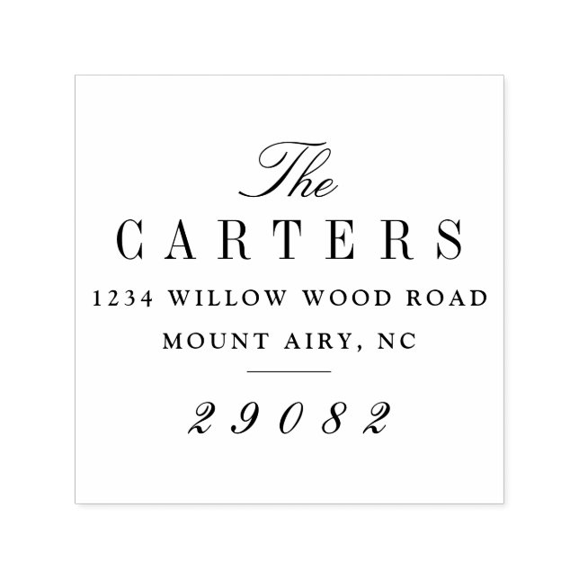 Sello Automático Dirección de devolución de nombre de secuencia de  (Diseño)