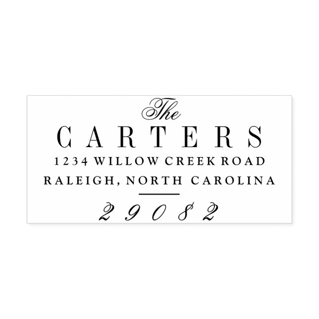 Sello Automático Dirección de devolución de nombre de secuencia de  (Diseño)