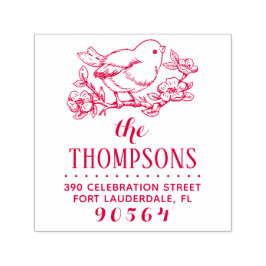 Sello Automático Dirección de devolución de nombre de sucursal y pá