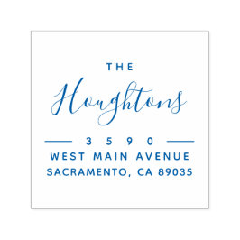 Sello Automático Dirección de devolución de nombre escrita a mano m