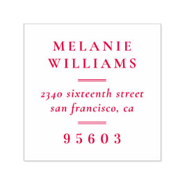 Sello Automático Dirección de devolución de nombre formal