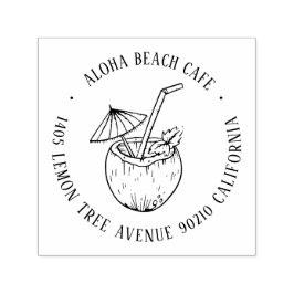 Sello Automático Dirección de devolución de nombre personalizado de