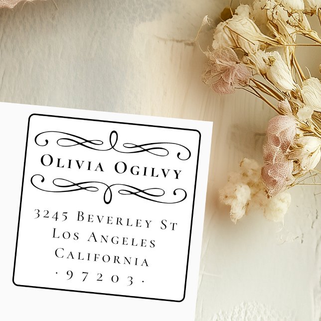 Sello Automático Dirección de devolución de nombre personalizado de (Subido por el creador)