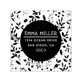 Sello Automático Dirección de devolución de nombre personalizado de