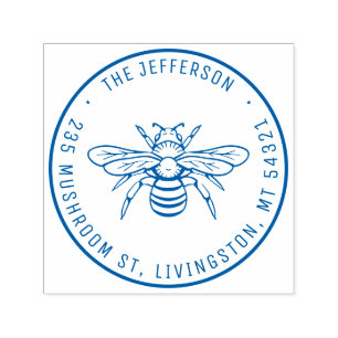 Sello Automático Dirección de devolución de nombre personalizado de