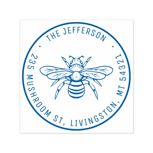 Sello Automático Dirección de devolución de nombre personalizado de (Diseño)