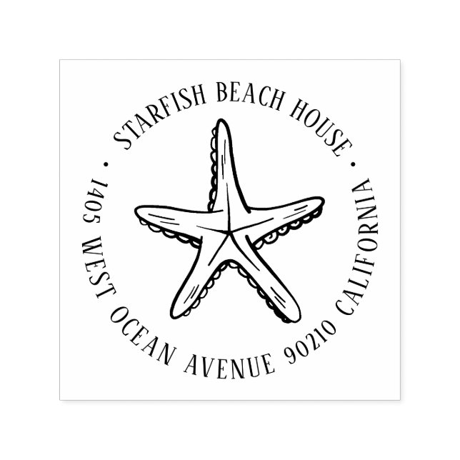 Sello Automático Dirección de devolución de nombre personalizado de (Diseño)