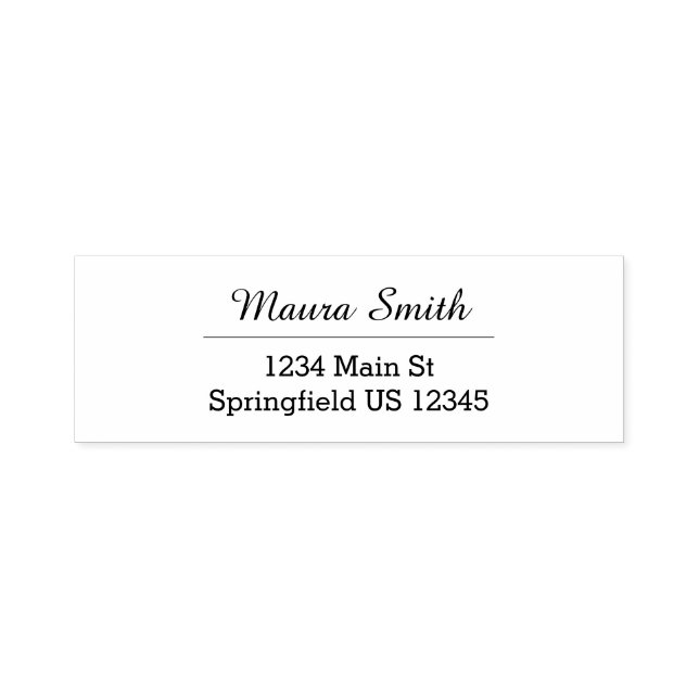 Sello Automático Dirección de devolución de nombre personalizado mi (Diseño)