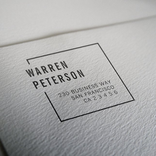 Sello Automático Dirección de devolución de nombre profesional geom (Subido por el creador)