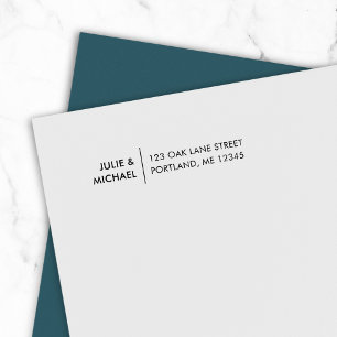 Sello Automático Dirección de devolución de nombres de parejas de l