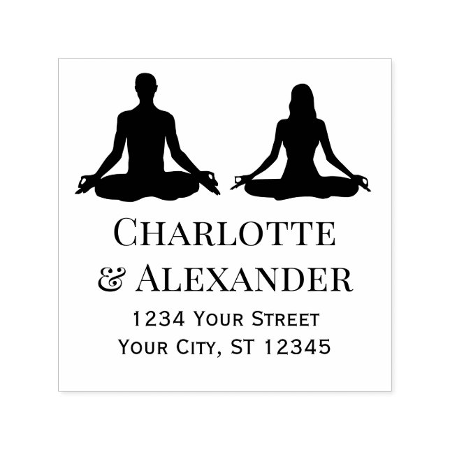 Sello Automático Dirección de devolución de nombres de rosas de yog (Diseño)