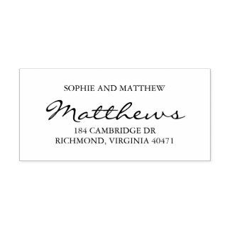 Sello Automático Dirección de devolución de pareja de clase