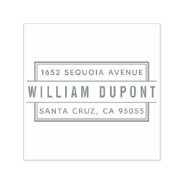 Sello Automático Dirección de devolución de persona individual rect