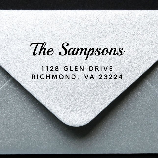 Sello Automático Dirección de devolución de Personalizado de guione (Add a touch of sophistication and elegance to every envelope with minimal effort)