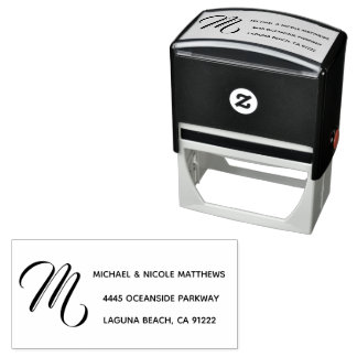 Sello Automático Dirección de devolución de Personalizado simple y