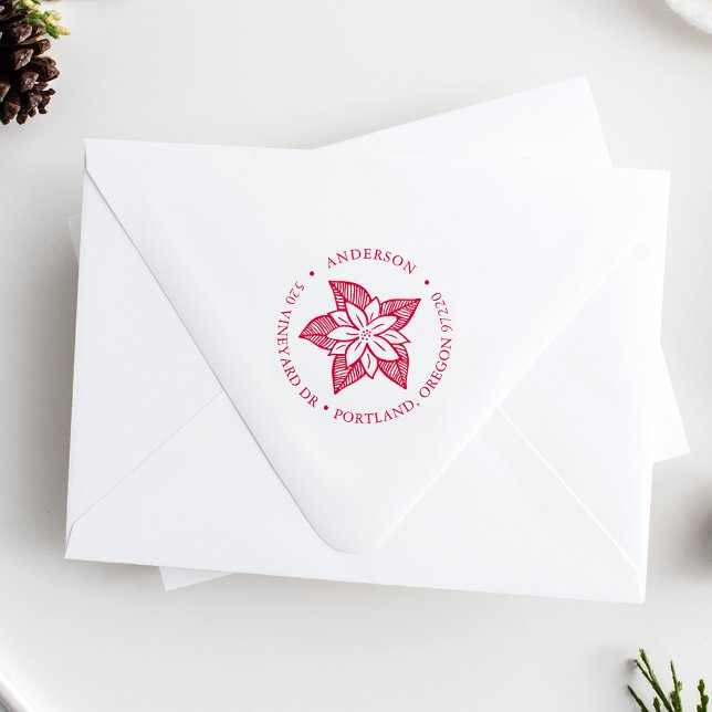 Sello Automático Dirección de devolución de punción dibujada a mano (Subido por el creador)