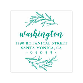 Sello Automático Dirección de devolución de rama de Laurel personal