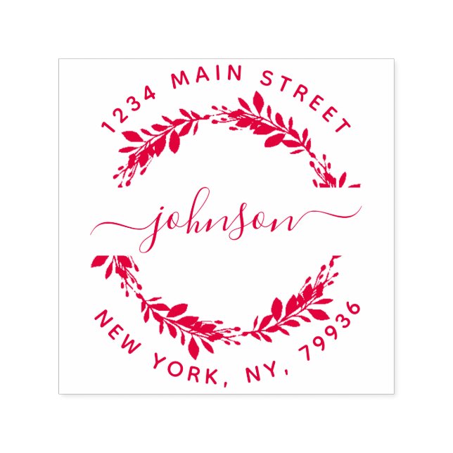 Sello Automático Dirección de devolución de redondeo de nombre de f (Diseño)