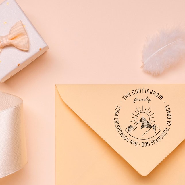 Sello Automático Dirección de devolución de redondeo de nombre de f (Subido por el creador)