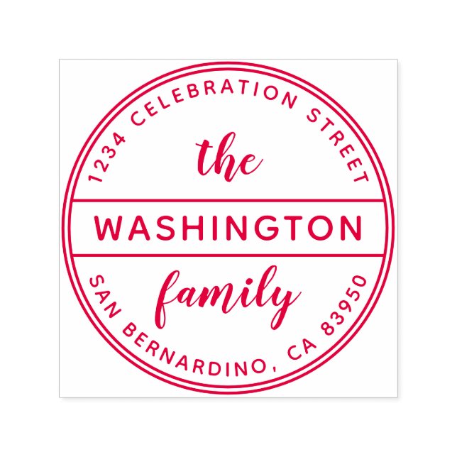 Sello Automático Dirección de devolución de redondeo de nombre de f (Diseño)