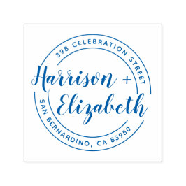 Sello Automático Dirección de devolución de redondeo de nombres de 