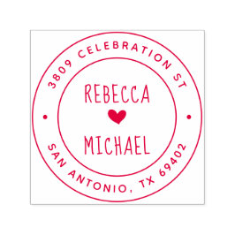 Sello Automático Dirección de devolución de redondeo de nombres esc