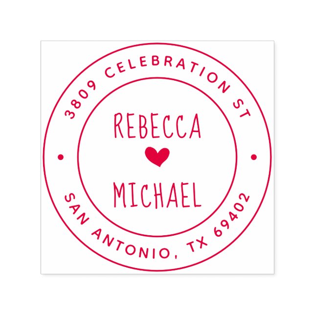 Sello Automático Dirección de devolución de redondeo de nombres esc (Diseño)