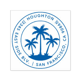 Sello Automático Dirección de devolución de redondeo de palmeras tr