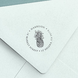 Sello Automático Dirección de devolución de redondeo de piña de vin