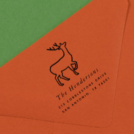 Sello Automático Dirección de devolución de renos escandinavos