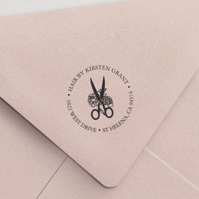 Sello Automático Dirección de devolución de salon/hairstylist (Subido por el creador)