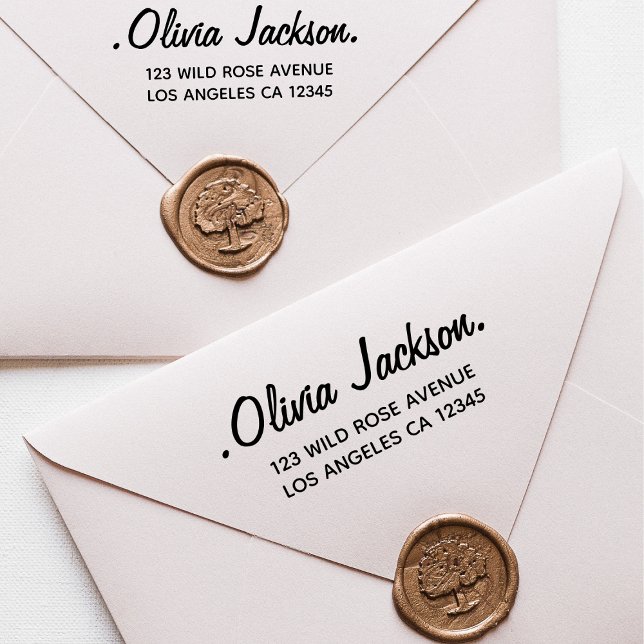 Sello Automático Dirección de devolución de script de escritura de  (Subido por el creador)