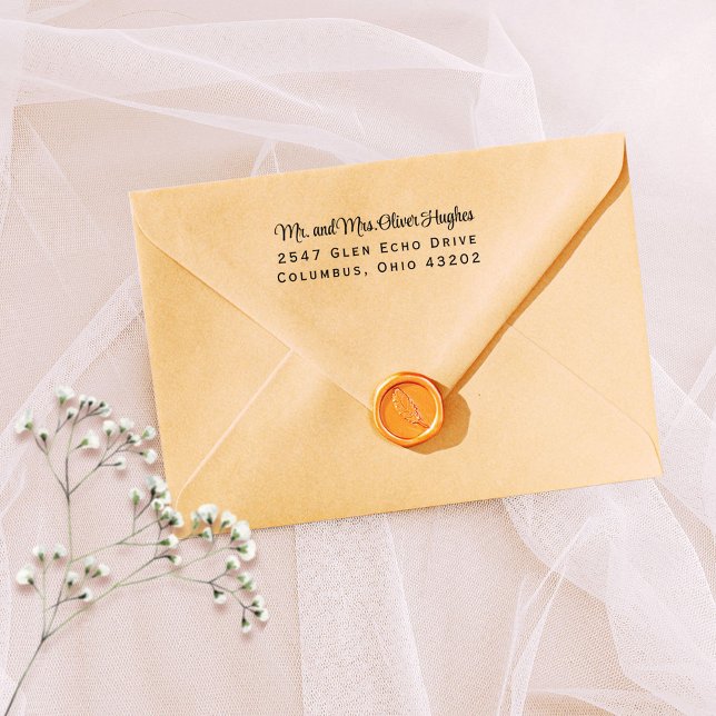 Sello Automático Dirección de devolución de script de estilo alto (Stylish, time saving address stamp)