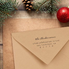 Sello Automático Dirección de devolución de script de familia de ti