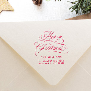 Sello Automático Dirección de devolución de script de navidad román