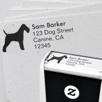 Dirección de devolución de silueta de Fox Terrier