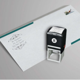 Sello Automático Dirección de devolución de tipo de letra de despla