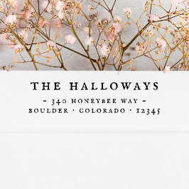 Sello Automático Dirección de devolución de tipografía de vintage