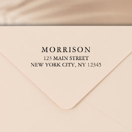 Sello Automático Dirección de devolución de tipografía moderna míni