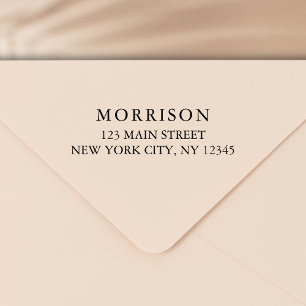 Sello Automático Dirección de devolución de tipografía moderna míni