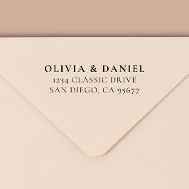 Sello Automático Dirección de devolución de tipografía moderna míni