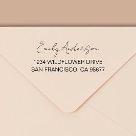 Sello Automático Dirección de devolución de tipografía moderna míni