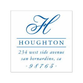 Sello Automático Dirección de devolución de tipografía monográfica 