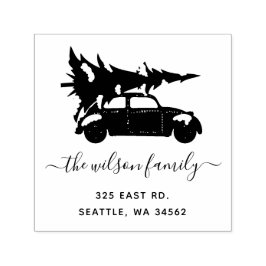 Sello Automático Dirección de devolución de vacaciones de coche vin