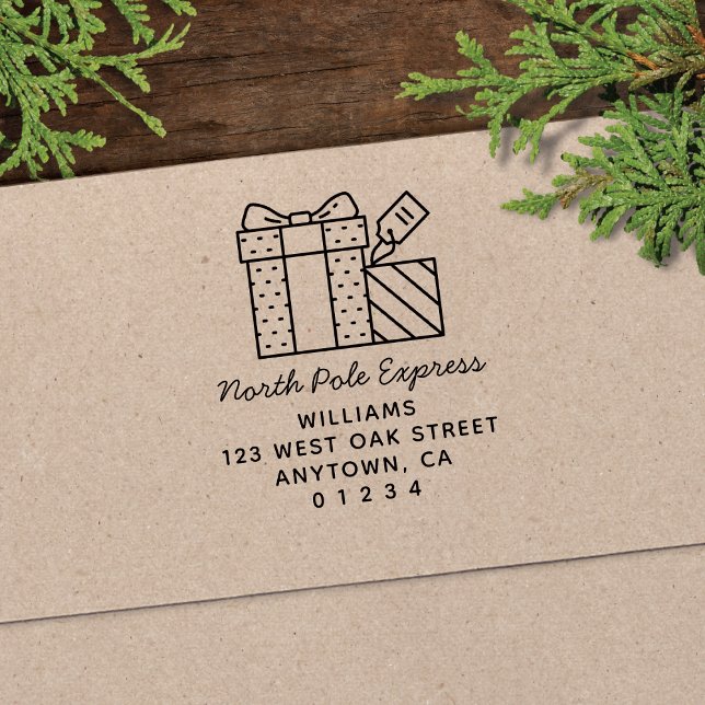 Sello Automático Dirección de devolución de vacaciones de Cute Nort (Subido por el creador)