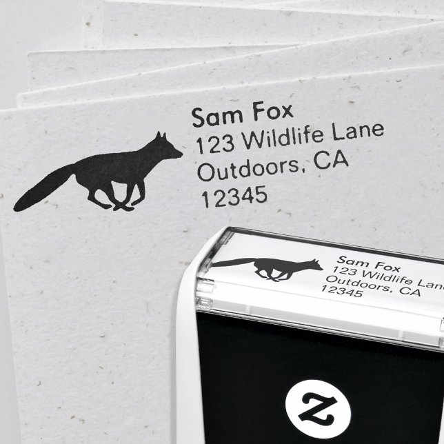 Sello Automático Dirección de devolución de vida silvestre Fox Silh (Subido por el creador)
