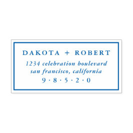 Sello Automático Dirección de devolución del Boda clásico