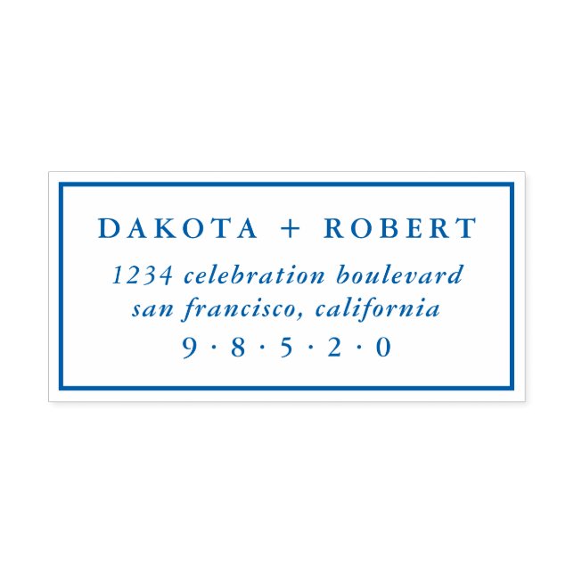 Sello Automático Dirección de devolución del Boda clásico (Diseño)